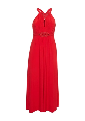 Jenny Packham bead-embellished maxi dress - Red