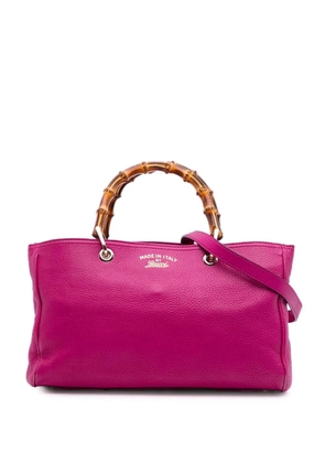 Gucci Pre-Owned 2016-2025 Medium Calfskin Bamboo Shopper satchel - Pink