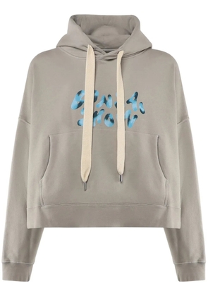Bonsai logo-print hoodie - Neutrals