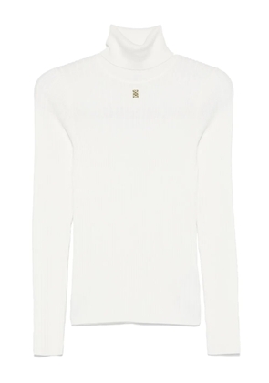 SANDRO ribbed-knit jumper - White