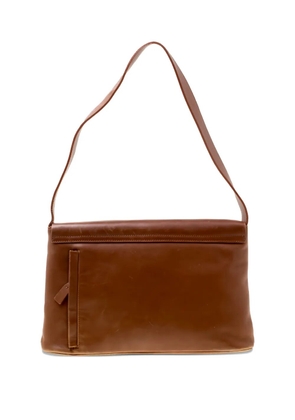 Lanvin Pre-Owned leather shoulder bag - Brown