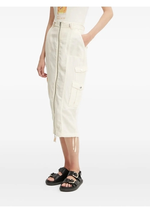 GUESS USA zip-front cargo skirt - Neutrals