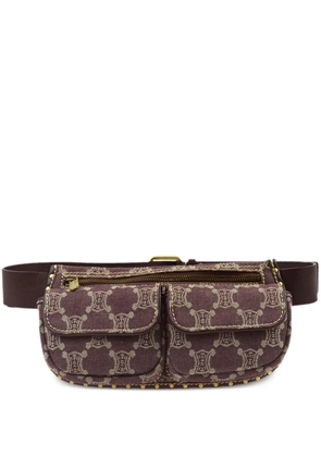 Celine Pre-Owned 1990-2000 Macadam belt bum bag - Brown