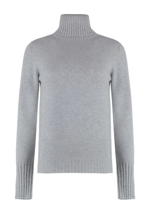 THE (Alphabet) cashmere turtleneck sweater - Grey