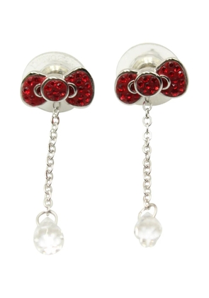 Swarovski Vintage x Hello Kitty Bow drop earrings - Silver