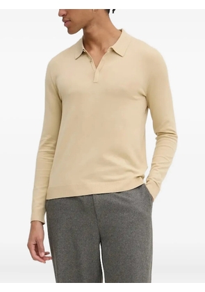 HUGO long-sleeve polo jumper - Neutrals