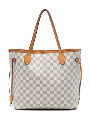 Louis Vuitton Pre-Owned 2016 Damier Azur Neverfull MM tote bag - White