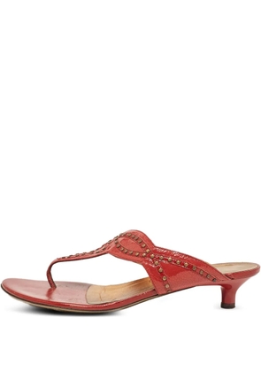 Ferragamo Pre-Owned 50mm leather sandals - Red
