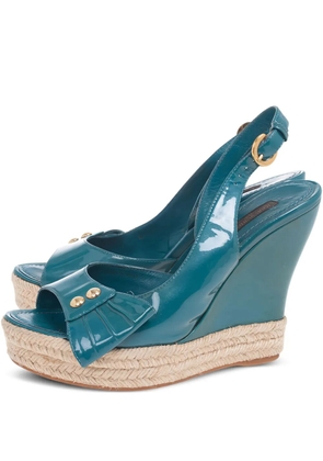 Louis Vuitton Pre-Owned 120mm leather sandals - Blue