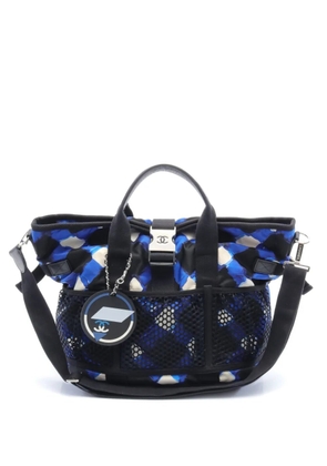 CHANEL Pre-Owned 2016-2017 Airline two-way tote bag - Blue