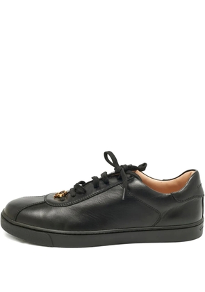 Gianvito Rossi black leather sneakers