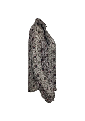 Ba&Sh printed ruffled blouse - Black