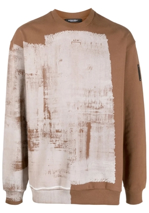 A-COLD-WALL* Brushstroke cotton sweatshirt - Brown