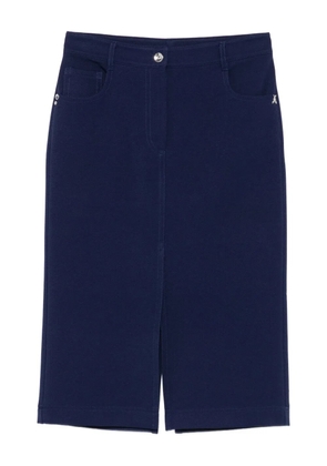 Patrizia Pepe five-pocket midi skirt - Blue