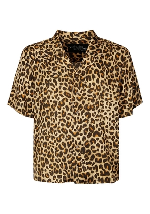 Stockholm Surfboard Club leopard-print shirt - Neutrals