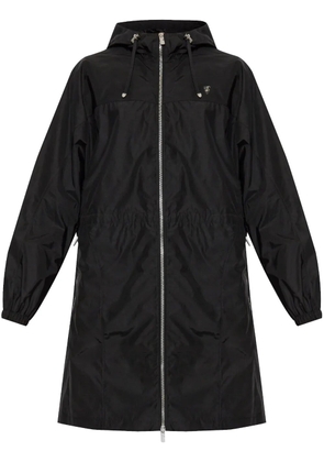 Burberry logo-plaque coat - Black