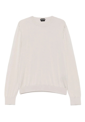 TOM FORD crew-neck long-sleeve sweater - Neutrals