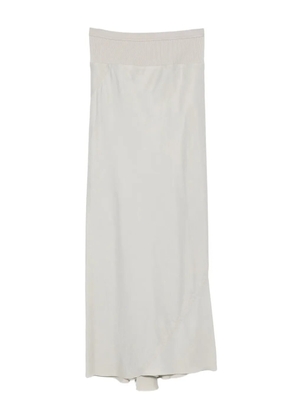 Rick Owens ribbed asymmetric skirt - Grey