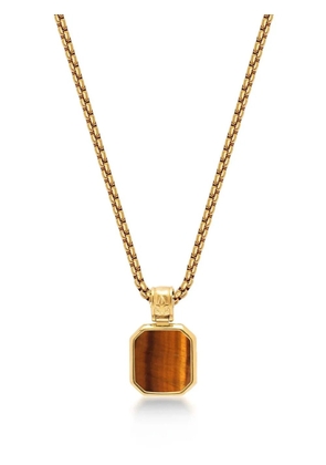 Nialaya Jewelry tiger eye-pendant chain necklace - Gold