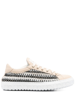 Casadei woven sneakers - Neutrals