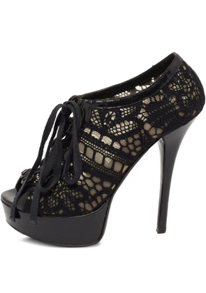 Dolce & Gabbana Pre-Owned 130mm laced boots - Black