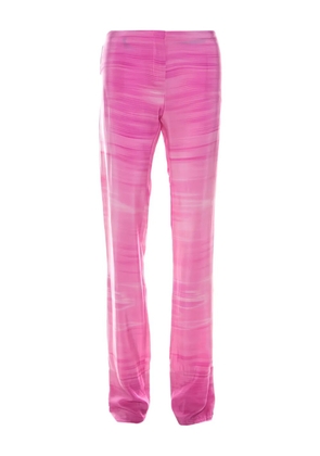 Fendi Pre-Owned striped silk trousers - Pink