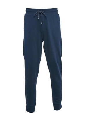 BOSS cotton drawstring trousers - Blue