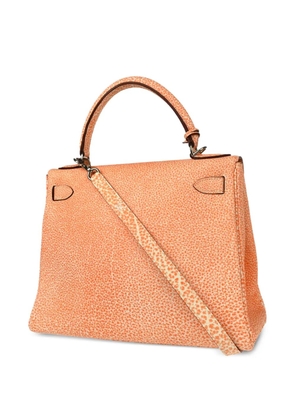 Hermès Pre-Owned 2002 Kelly 28 Retourne Two-Way Handbag - Orange