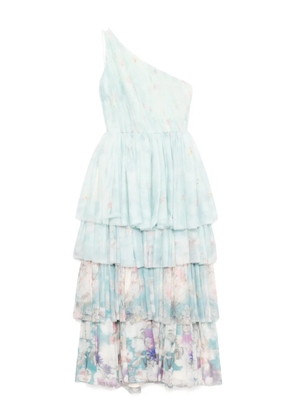 Saiid Kobeisy floral-printed dress - Blue