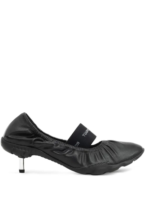 Rombaut ruffled kitten-heel pumps - Black