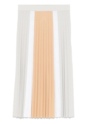 MRZ plissé colourblock midi skirt - Grey