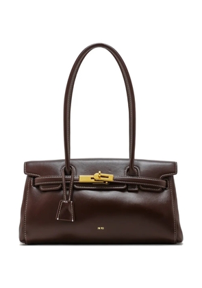 JW Pei Yara top-handle lock shoulder bag - Brown