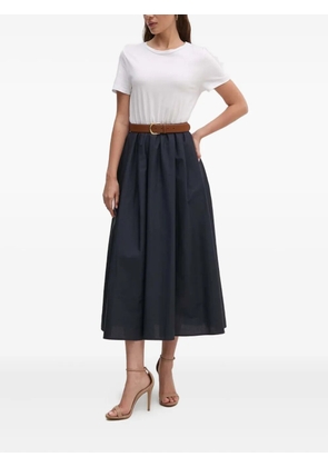 Sandro Ferrone gathered midi dress - White