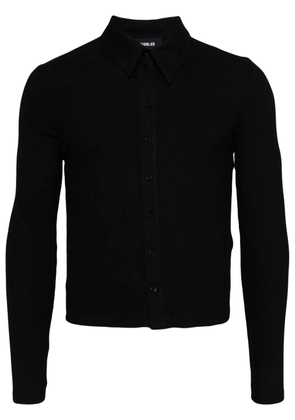 EGONlab. wool button-up cardigan - Black