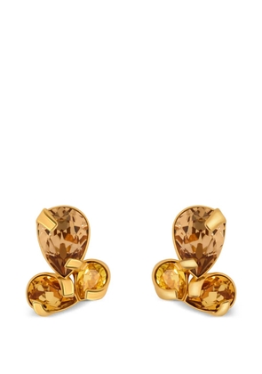 Oscar de la Renta embellished earrings - Gold