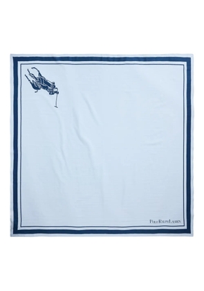 Polo Ralph Lauren border-graphic scarf - Blue
