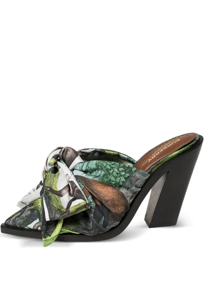 Burberry Pre-Owned 90mm Tillington mules - Green