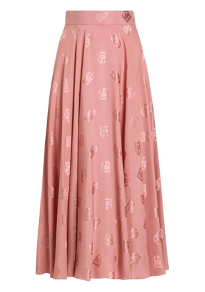 Dolce & Gabbana DNA monogram midi skirt - Pink