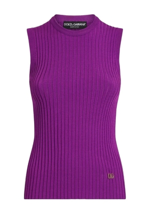 Dolce & Gabbana logo-plaque top - Purple