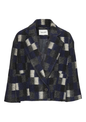 Henrik Vibskov brushed square-pattern jacket - Black