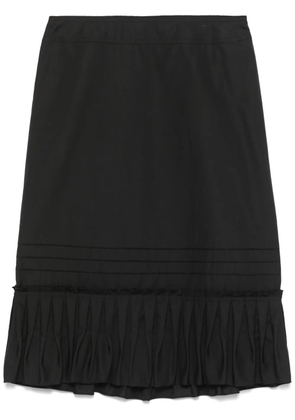 Prada Pre-Owned 2000s hem-pleated skirt - Black