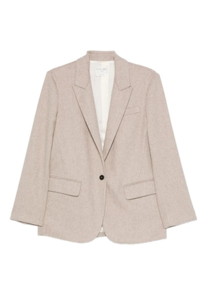 Forte Forte single-breasted peak-lapels blazer - Neutrals