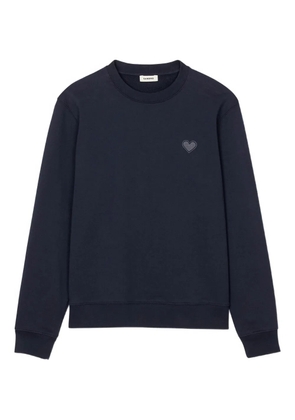 SANDRO heart sweatshirt - Blue