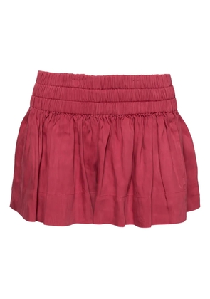 Isabel Marant Vintage smocked pleated mini skirt - Red