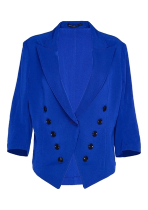 Y's double-breasted button jacket - Blue