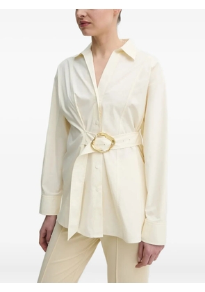Isabelle Blanche belted shirt dress - Neutrals