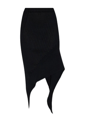 Issey Miyake Subdued asymmetrical mini skirt - Black