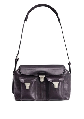 LEMAIRE medium Gear leather shoulder bag - Black