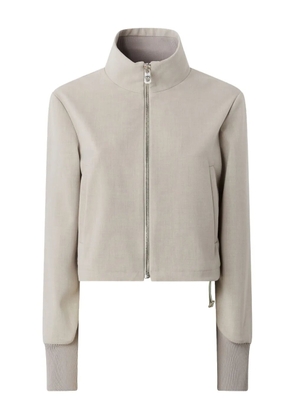 PINKO zip-fastening ribbed-cuff jacket - Neutrals