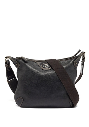 Aigner Vintage leather shoulder bag - Black